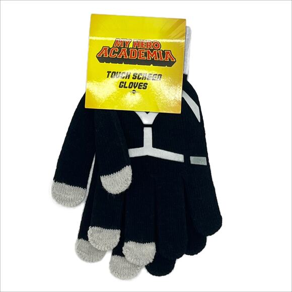 Culturefly My Hero Acadamia Touch Screen Gloves in Black - Picture 1 of 4